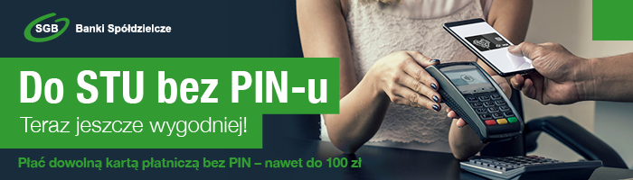 Teraz jeszcze wygodniej! Płać dowolną kartą płatniczą bez PIN-u nawet do 100 zł