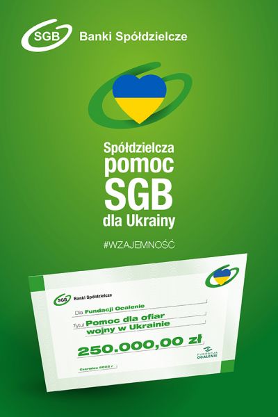 250.000 złotych od SGB dla uchodźców z Ukrainy