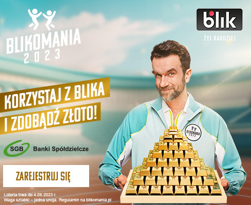 <span style="color:rgb(55,125,20);"><strong>BLIKOMANIA 2023 ruszyła! Wygraj sztabkę złota!</strong></span>